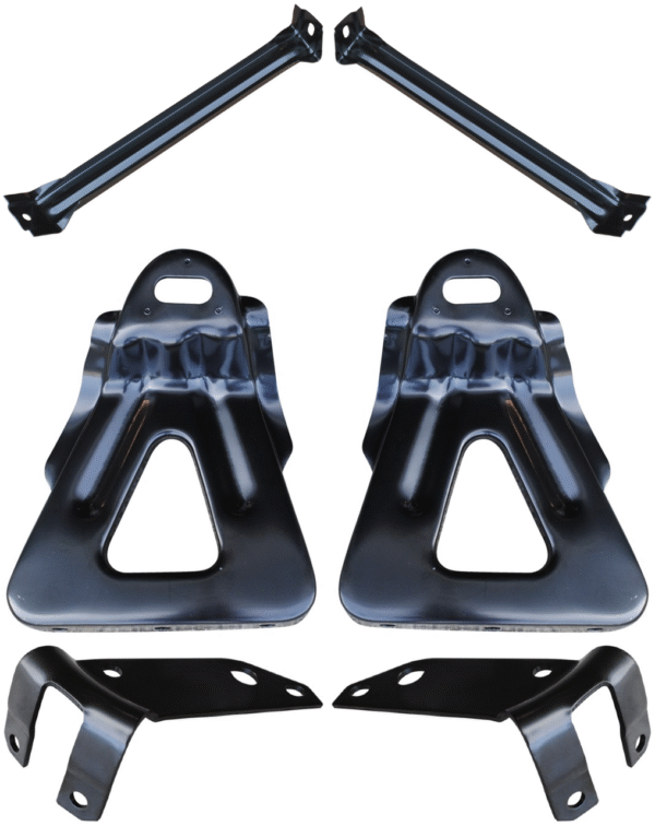 1955 Chevy Bel Air Oe Front Bumper Brackets (Sold As A 6Pc Set)
