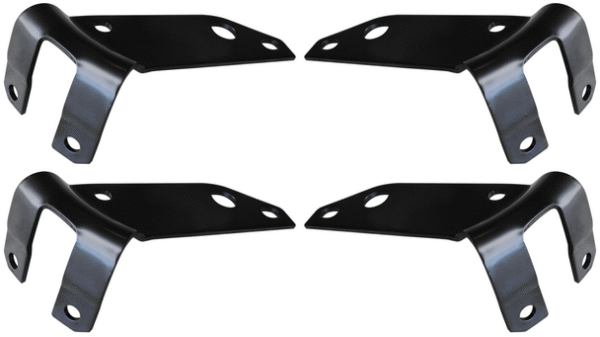 1955 Chevy Bel Air Front And Rear Center Bumper Brackets (Sold As A 4 Pc Set)